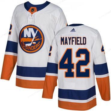 Men’s New York Islanders #42 Scott Mayfield Reebok White Away Authentic NHL Jersey