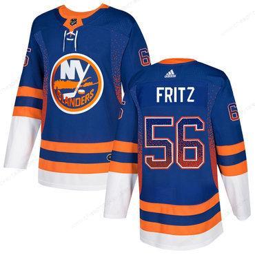 Men’s New York Islanders #56 Tanner Fritz Royal Drift Fashion Adidas Jersey