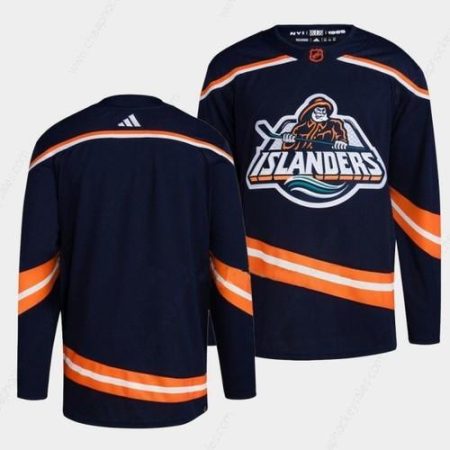 Men’s New York Islanders Blank 2022 Navy Reverse Retro 2.0 Stitched Jersey