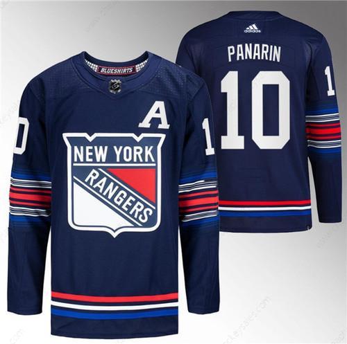 Men’s New York Rangers #10 Artemi Panarin Navy Stitched Jersey