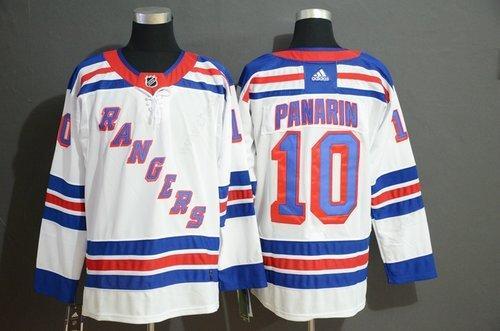 Men’s New York Rangers 10 Artemi Panarin White Adidas Jersey