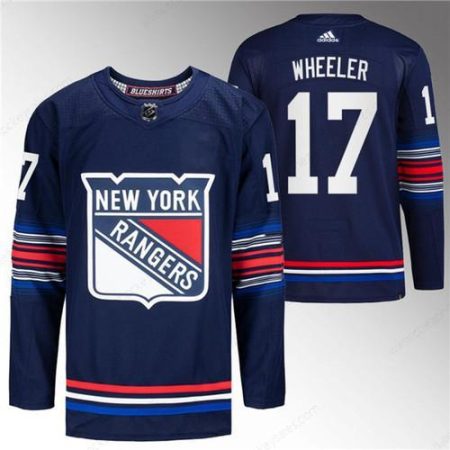 Men’s New York Rangers #17 Blake Wheeler Navy Stitched Jersey