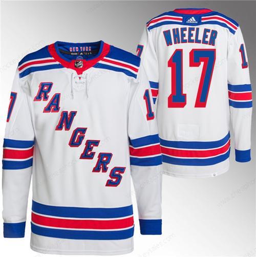 Men’s New York Rangers #17 Blake Wheeler White Stitched Jersey