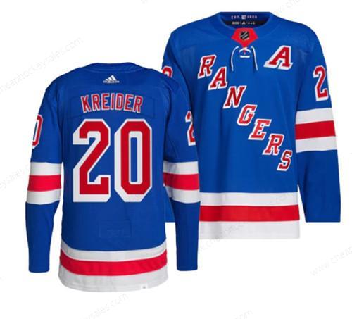 Men’s New York Rangers #20 Chris Kreider Blue Stitched Jersey