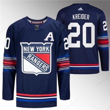 Men’s New York Rangers #20 Chris Kreider Navy Stitched Jersey