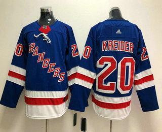 Men’s New York Rangers #20 Chris Kreider Royal Blue Home 2017-2018 Hockey Stitched NHL Jersey