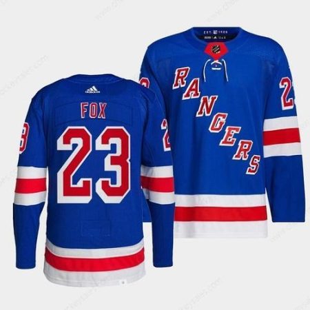 Men’s New York Rangers #23 Adam Fox Royal Stitched Adidas Jersey