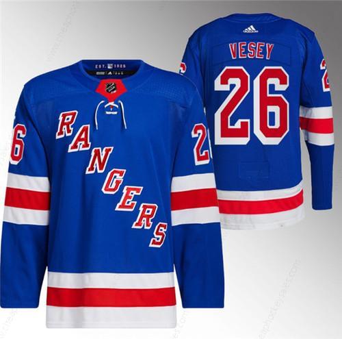 Men’s New York Rangers #26 Jimmy Vesey Blue Stitched Jersey