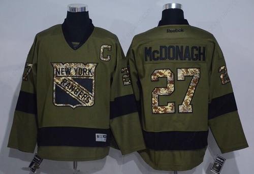 Men’s New York Rangers #27 Ryan Mcdonagh Green Salute To Service Stitched NHL Reebok Hockey Jersey