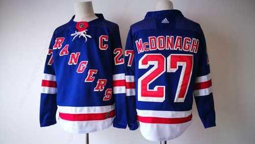 Men’s New York Rangers #27 Ryan Mcdonagh Royal Blue Home 2017-2018 Hockey Stitched NHL Jersey