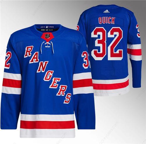 Men’s New York Rangers #32 Jonathan Quick Royal Stitched Jersey