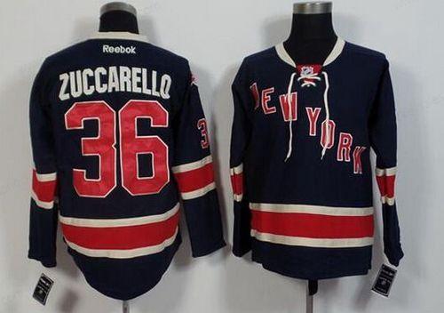 Men’s New York Rangers #36 Mats Zuccarello Reebok Third 85Th Jersey