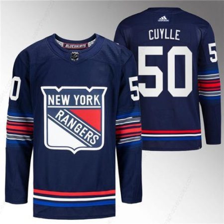 Men’s New York Rangers #50 Will Cuylle Navy Stitched Jersey