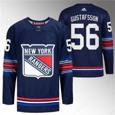 Men’s New York Rangers #56 Erik Gustafsson Navy Stitched Jersey