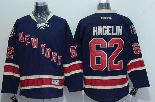 Men’s New York Rangers #62 Carl Hagelin Navy Blue Third 85Th Jersey