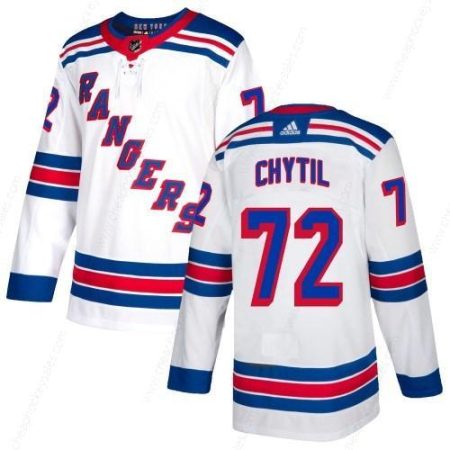 Men’s New York Rangers #72 Filip Chytil White Stitched Adidas Jersey