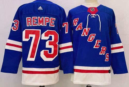 Men’s New York Rangers #73 Matt Rempe Royal Stitched Jersey