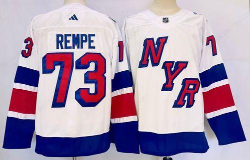 Men’s New York Rangers #73 Matt Rempe White 2024 Stadi