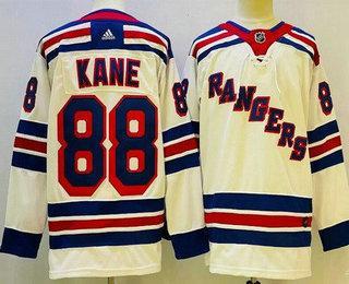 Men’s New York Rangers #88 Patrick Kane White Authentic Jersey