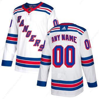 Men’s New York Rangers Adidas White Authentic Custom Jersey