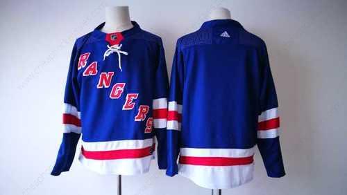 Men’s New York Rangers Blank Royal Blue Home 2017-2018 Hockey Stitched NHL Jersey