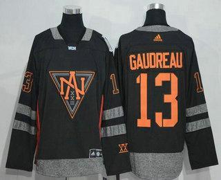 Men’s North America Hockey #13 Johnny Gaudreau Black 2016 World Cup Of Hockey Stitched Adidas Wch Game Jersey