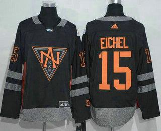 Men’s North America Hockey #15 Jack Eichel Black 2016 World Cup Of Hockey Stitched Adidas Wch Game Jersey