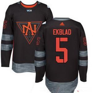 Men’s North America Hockey #5 Aaron Ekblad Black 2016 World Cup Of Hockey Stitched Adidas Wch Game Jersey