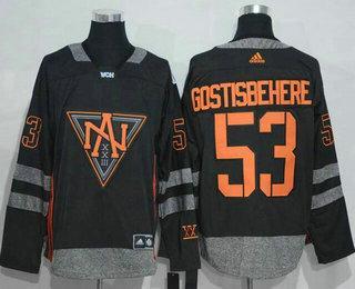 Men’s North America Hockey #53 Shayne Gostisbehere Black 2016 World Cup Of Hockey Stitched Adidas Wch Game Jersey