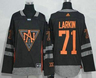 Men’s North America Hockey #71 Dylan Larkin Black 2016 World Cup Of Hockey Stitched Adidas Wch Game Jersey