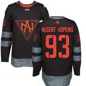 Men’s North America Hockey #93 Ryan Nugent Hopkins Black 2016 World Cup Of Hockey Stitched Adidas Wch Game Jersey