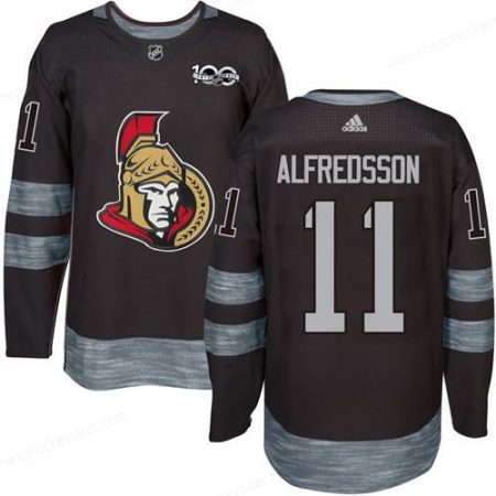 Men’s Ottawa Senators #11 Daniel Alfredsson Black 1917-2017 100Th Anniversary Stitched NHL Jersey