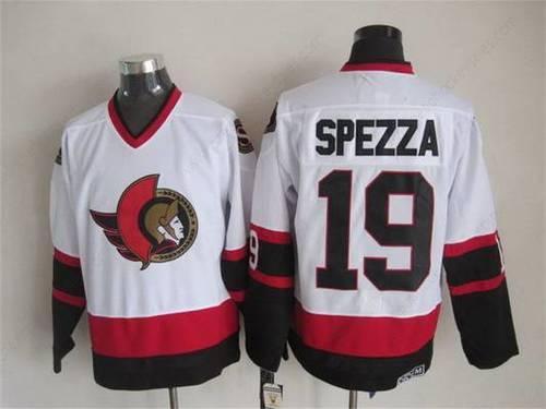 Men’s Ottawa Senators #19 Jason Spezza 1997-98 White CCM Vintage Throwback Jersey