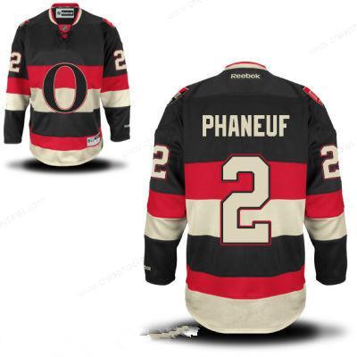 Men’s Ottawa Senators #2 Dion Phaneuf Black Third Reebok Hockey Stitched NHL Jersey