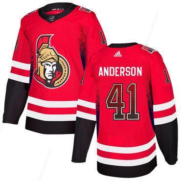 Men’s Ottawa Senators #41 Craig Anderson Red Drift Fashion Adidas Jersey