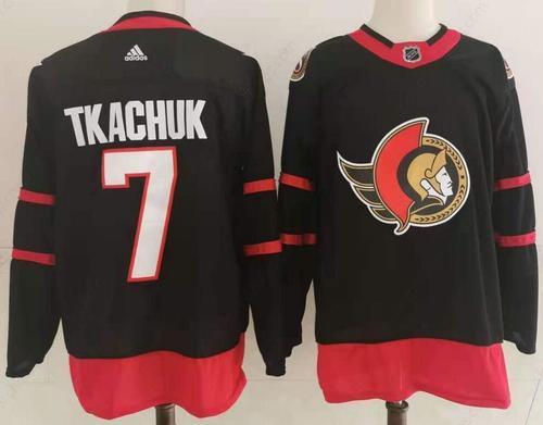 Men’s Ottawa Senators #7 Brady Tkachuk Black Adidas 2020-21 Stitched NHL Jersey