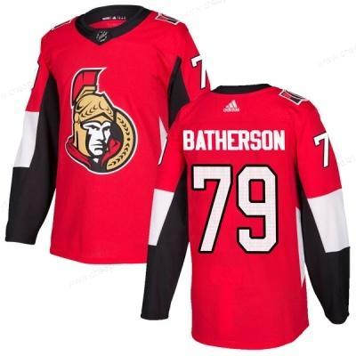 Men’s Ottawa Senators #79 Drake Batherson Adidas Home Authentic Red Jersey