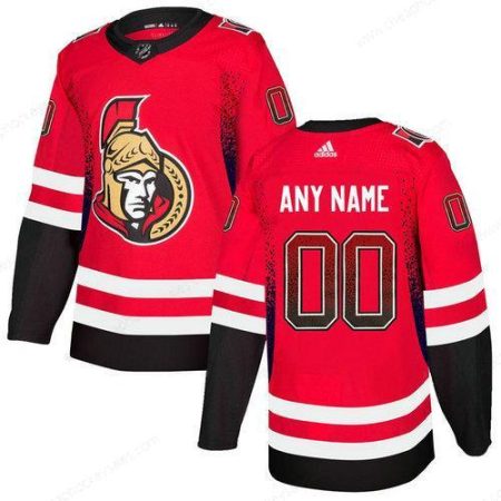 Men’s Ottawa Senators Red Customized Drift Fashion Adidas Jersey