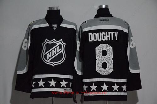 Men’s Pacific Division Los Angeles Kings #8 Drew Doughty Reebok Black 2017 NHL All-Star Stitched Ice Hockey Jersey