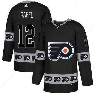 Men’s Philadelphia Flyers #12 Michael Raffl Black Team Logos Fashion Adidas Jersey