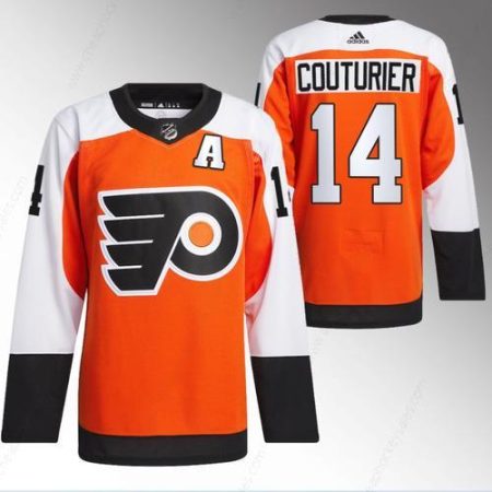 Men’s Philadelphia Flyers #14 Sean Couturier 2023-24 Orange Stitched Jersey