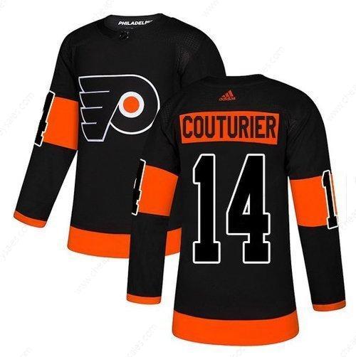 Men’s Philadelphia Flyers #14 Sean Couturier Black Adidas NHL Alternate Jersey