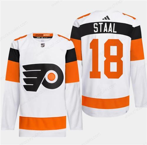 Men’s Philadelphia Flyers #18 Marc Staal White 2024 Stadium Series Stitched Jersey