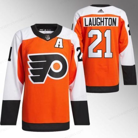 Men’s Philadelphia Flyers #21 Scott Laughton 2023-24 Orange Stitched Jersey