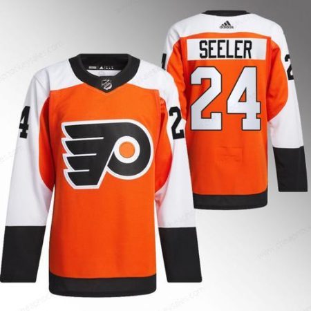 Men’s Philadelphia Flyers #24 Nick Seeler 2023-24 Orange Stitched Jersey