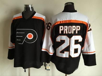 Men’s Philadelphia Flyers #26 Brian Propp 1997-98 Black CCM Vintage Throwback Jersey