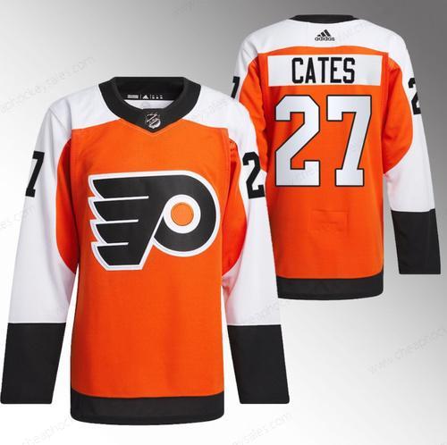 Men’s Philadelphia Flyers #27 Noah Cates 2023-24 Orange Stitched Jersey