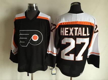 Men’s Philadelphia Flyers #27 Ron Hextall 1997-98 Black CCM Vintage Throwback Jersey