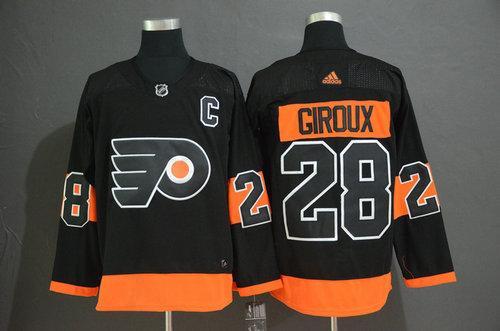 Men’s Philadelphia Flyers #28 Claude Giroux Black Alternate Breakaway Player Adidas Jersey