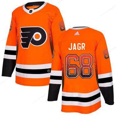 Men’s Philadelphia Flyers #68 Jaromir Jagr Orange Drift Fashion Adidas Jersey